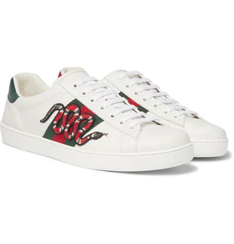 mens gucci snake shoes|Gucci ace embroidered snake.